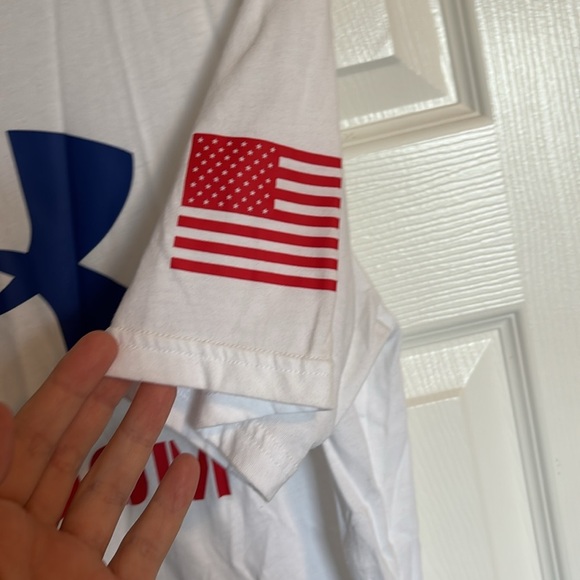 Under Armour men’s white short sleeve freedom graphic t-shirt size medium - Picture 4 of 9